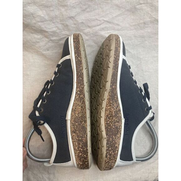 Birkenstock Santa Cruz Women's Size 6-6.5 (EU 37) Fit Navy Canvas Lace Up Shoes - Picture 6 of 12